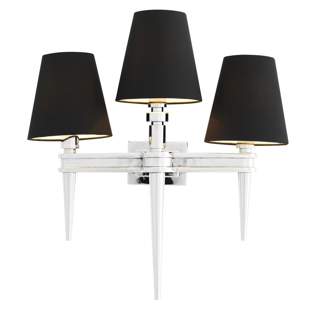 Бра Waterloo Triple от Eichholtz хром 110988 EICHHOLTZ EICHHOLTZ 059878 Хром;черный  - Вид №2