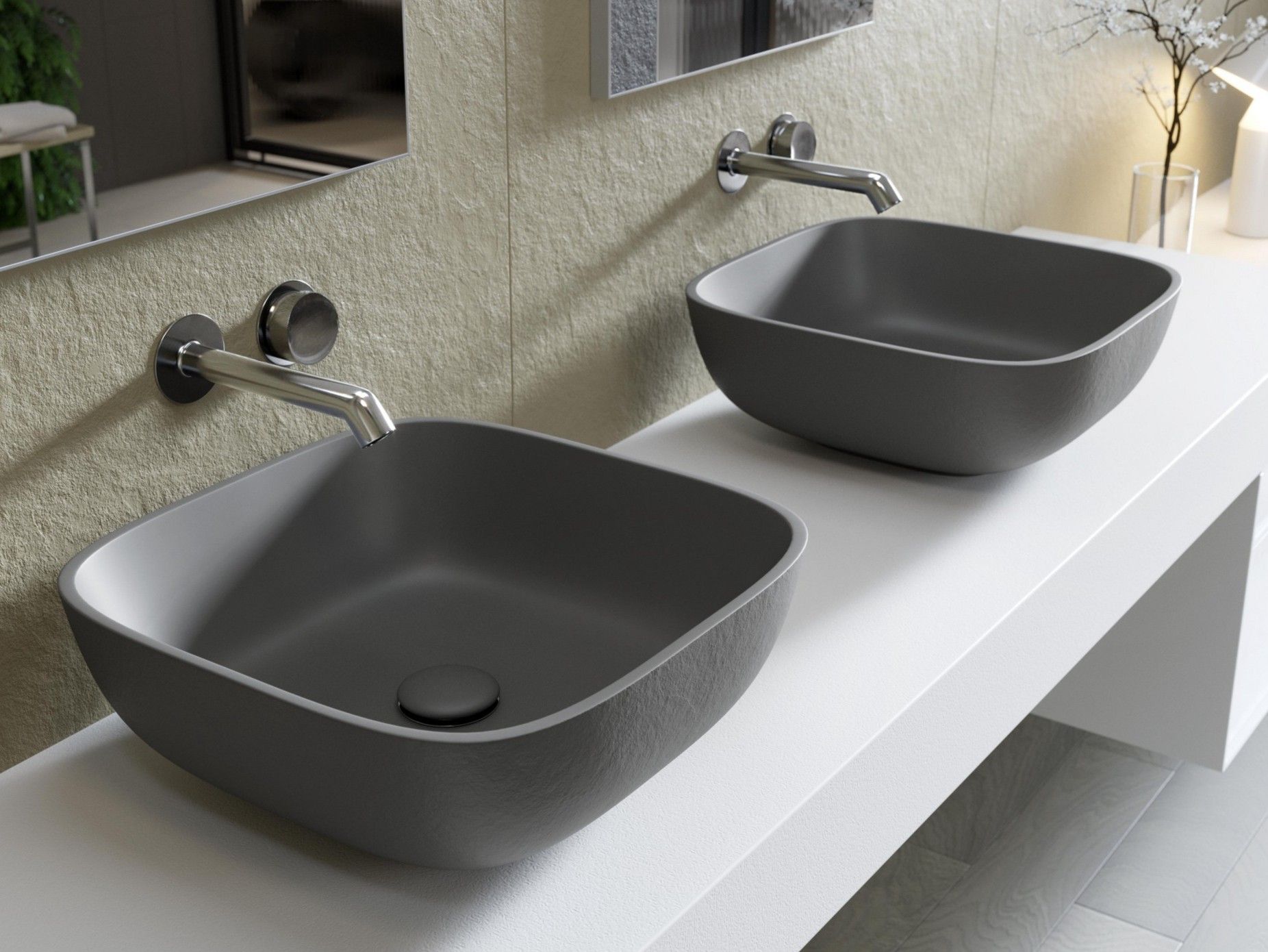 Квадратная столешница из Акрона© Acquabella On top ARCH-00031144