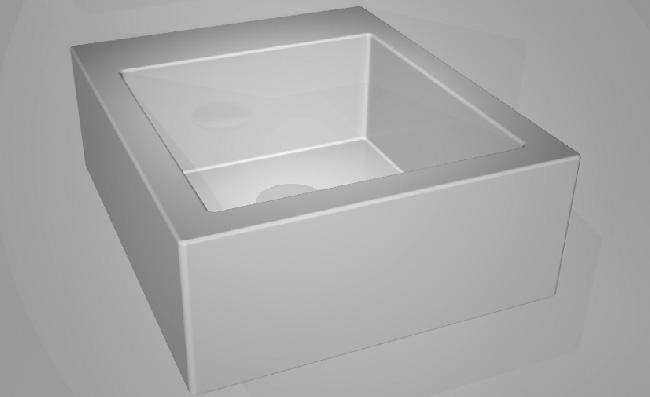 SQULAV19 Подвесная раковина настенная GSG CERAMIC SQUARE - Вид №1