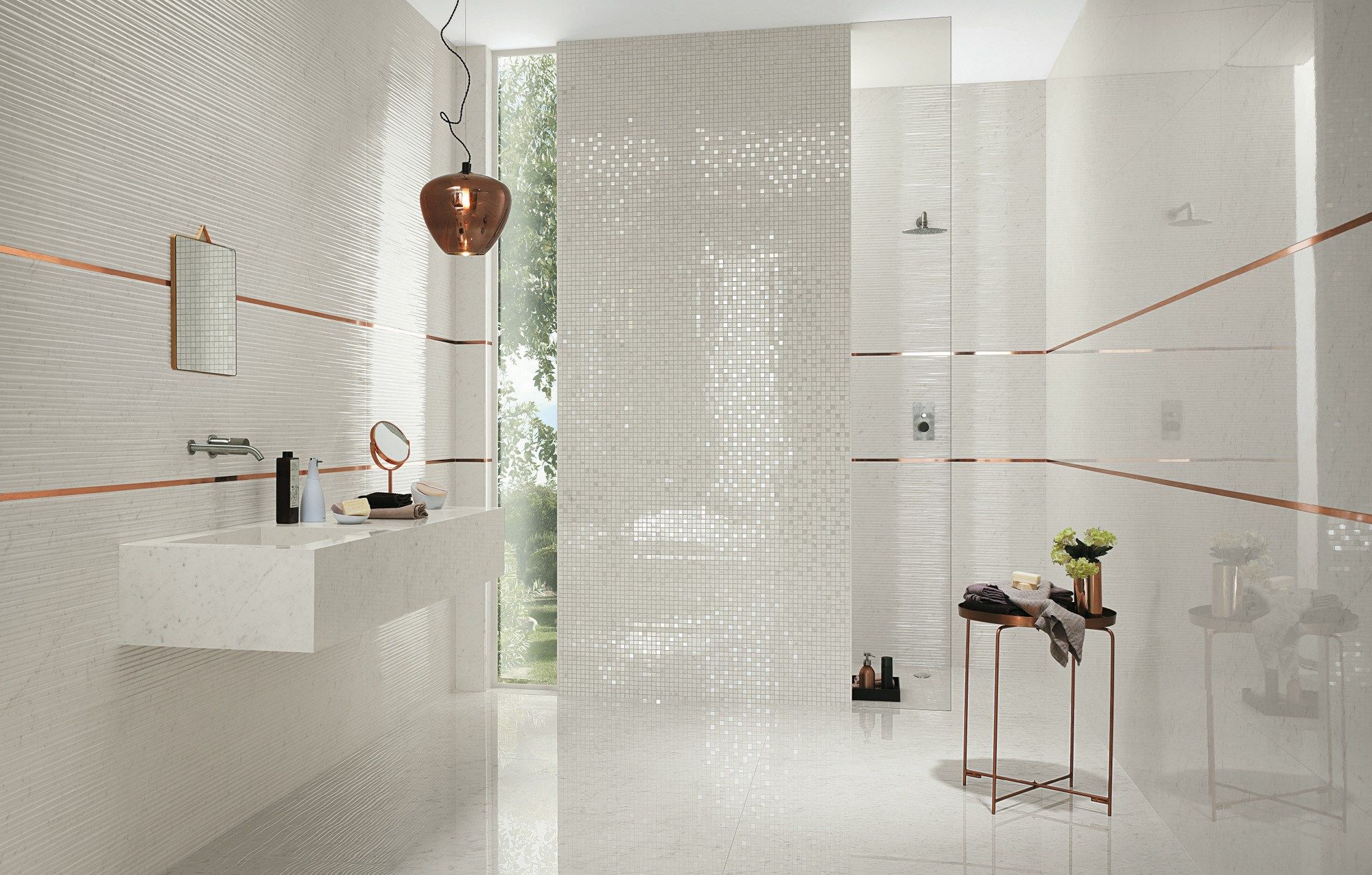 Пол из керамогранита с мраморным эффектом FAP ceramiche Roma Diamond ARCH-00085625 - Вид №1