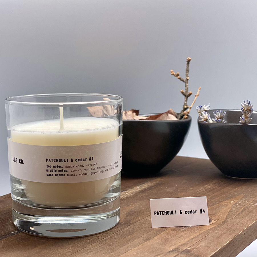 VV040WTLB Свеча ароматическая lab co, Пачули и кедр, 40 ч Ambientair  - Вид №1