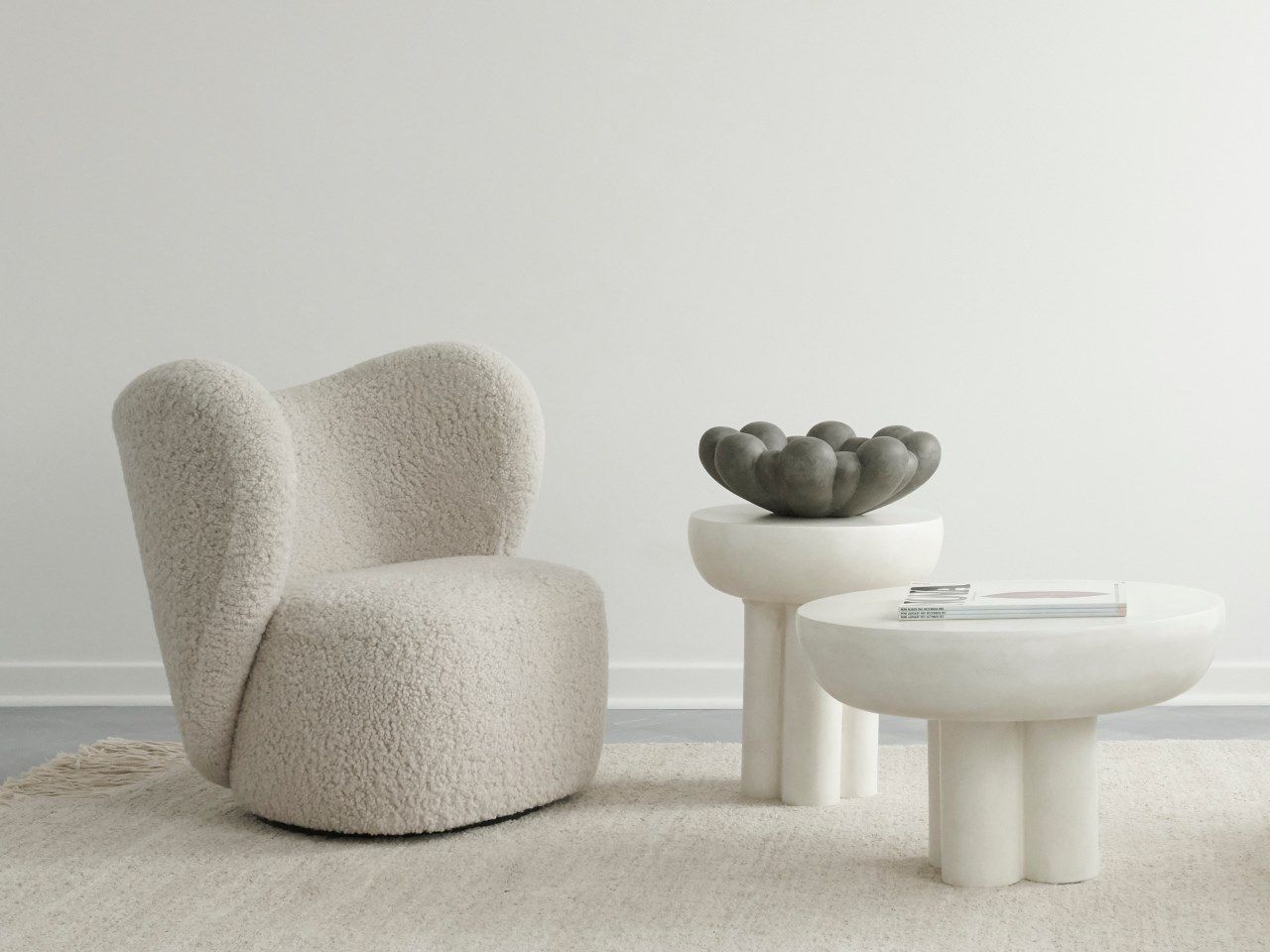 Низкий круглый журнальный столик из волокнистого цемента 101 Copenhagen Crown ARCH-00143243 - Вид №4