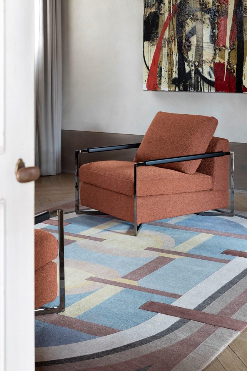 Saba Italia Кресло из ткани с подлокотниками sun-id-1370255 - Вид №3