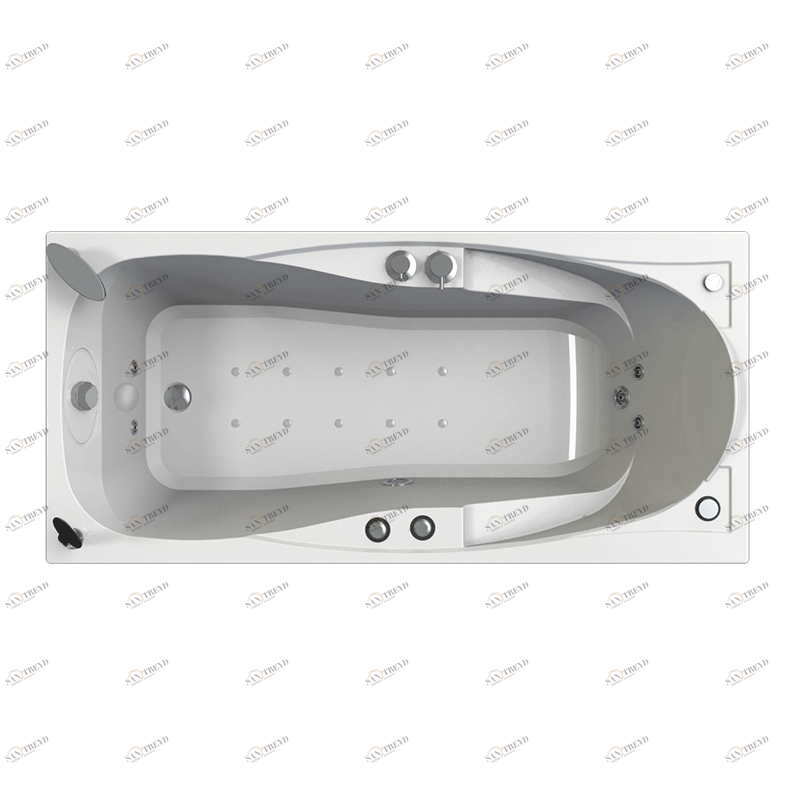 Гидромассаж "Релакс Chrome" на ванну Парма-дона (двигатель 750 Вт, джет Глори - 4 шт., джет Джереми - 1 шт.) Radomir 1-65-2-0-1-035