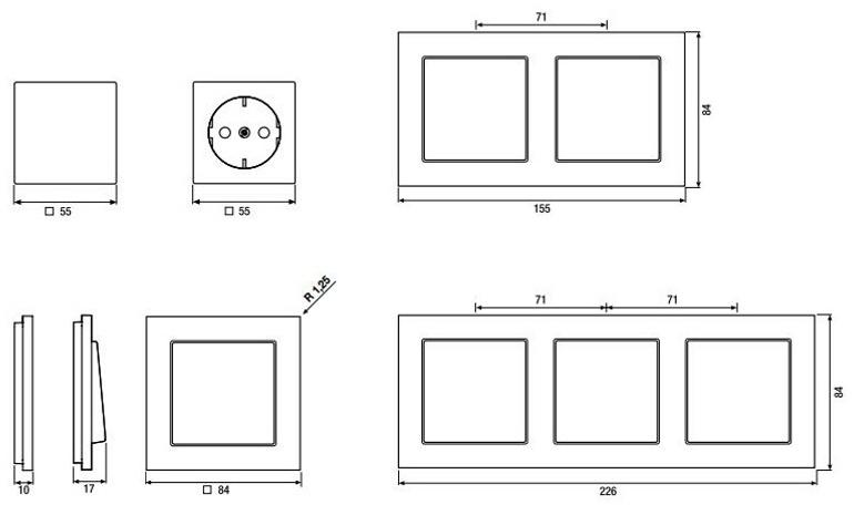 JUNG Гражданская серия из пластика A creation sun-id-1400227 - Вид №4