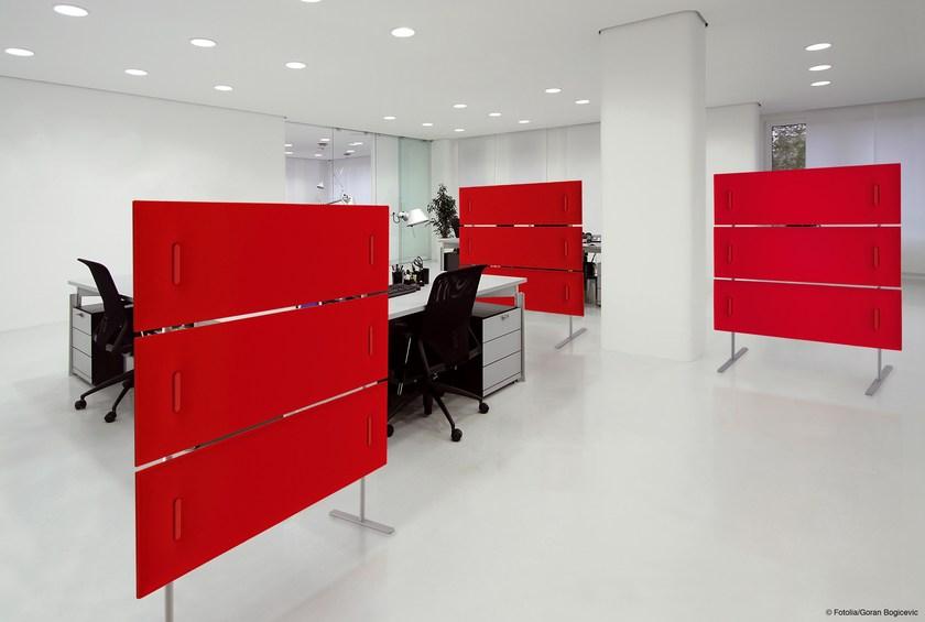 Caimi Brevetti Отдельностоящая звукопоглощающая офисная перегородка из ткани Snowsound technology sun-id-1367358 - Вид №9