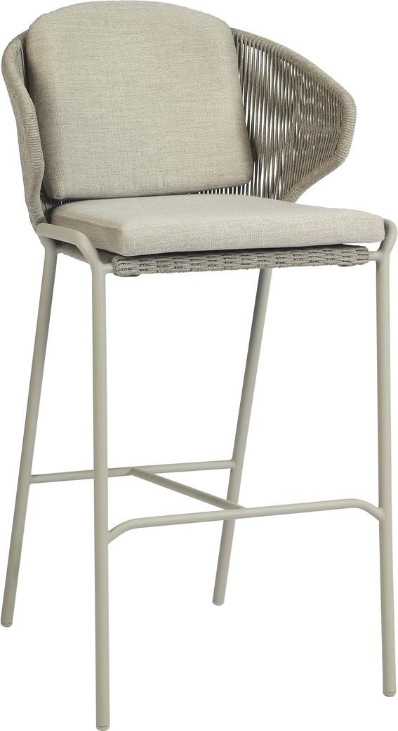 MNST15 Барный стул 76 веревка кремень перец Manutti Radius