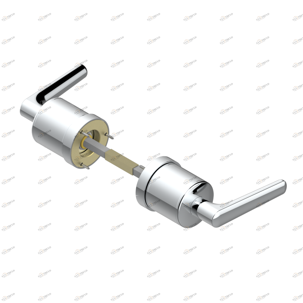 G9B-638 Ручка дверная двухсторонняя - 7 мм стержень Thg-paris System métal lisse с рукоятками Хром G9B-638 CAT.A
