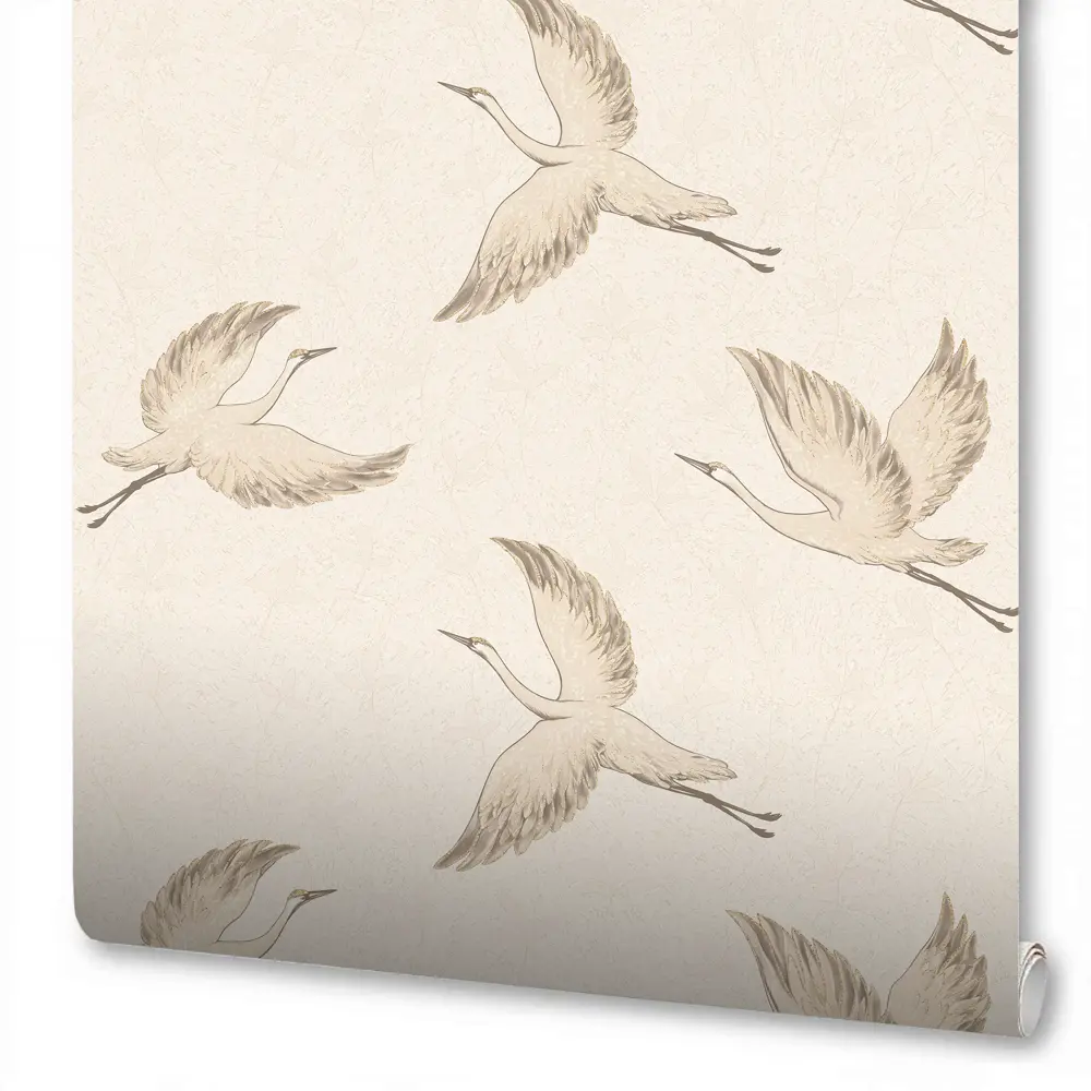 Обои флизелиновые Wallsecret Kioto бежевые 1.06 м 8737-23 STLM-2052124