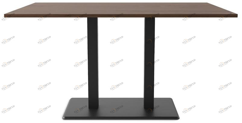 COLOS Прямоугольный стол из hpl с чугунным основанием Edge sun-id-1349880