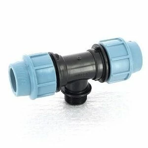 Тройник обжим-Н 20 x 1/2 " для труб ПНД UNIDELTA