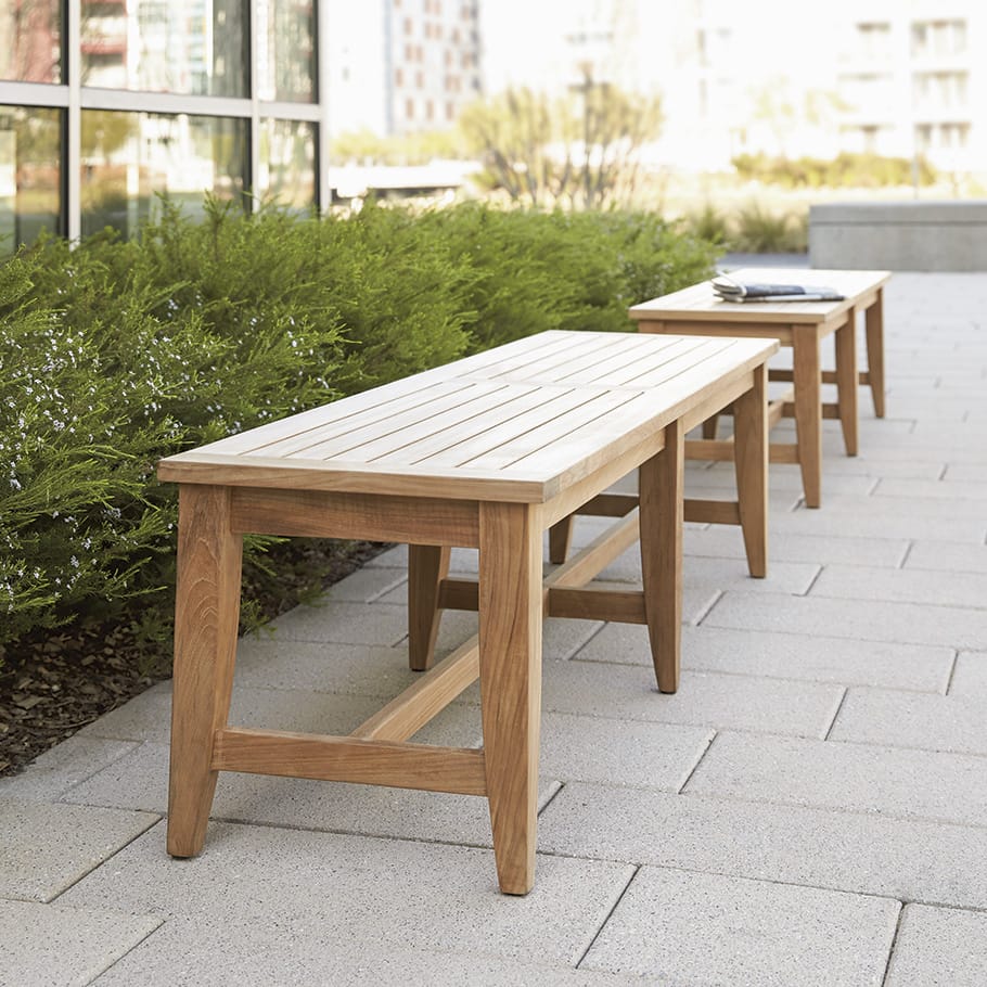 Скамейка из тикового дерева JANUS et Cie Relais ARCH-00008218 - Вид №1