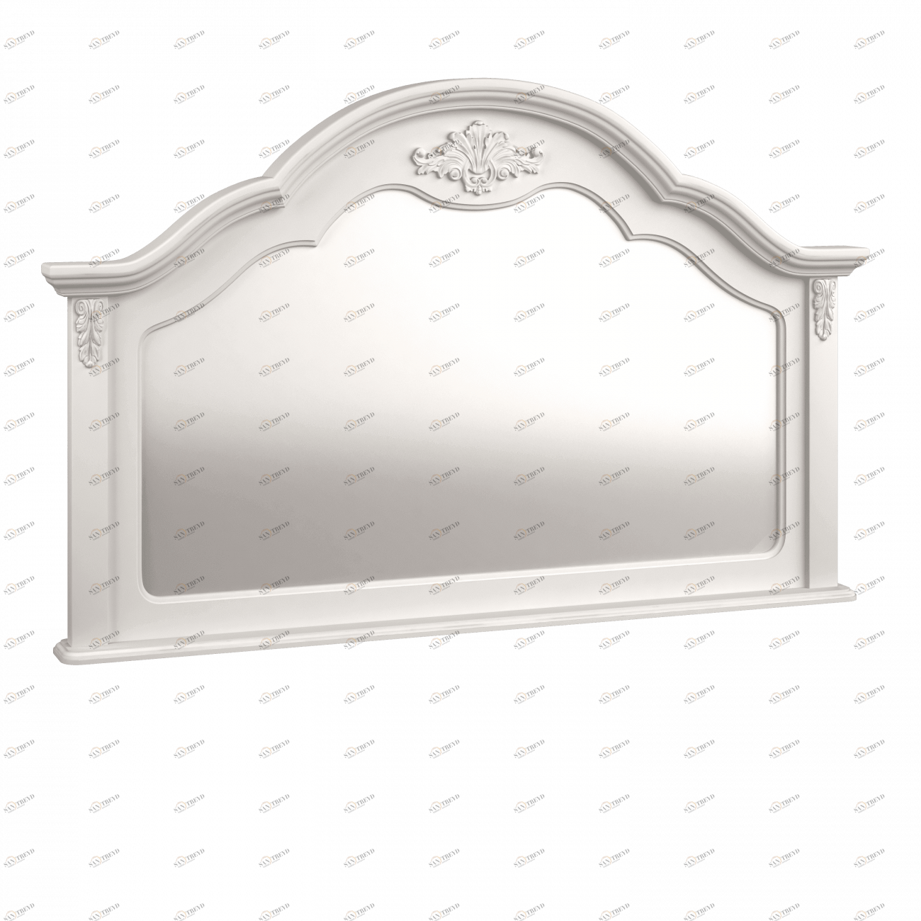 Зеркало белое фигурное на комод Aletan АЛЕТАН ALETAN - PROVENCE 177789 Белый 