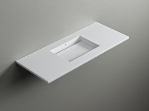 Прямоугольная раковина Corian® с столешницей