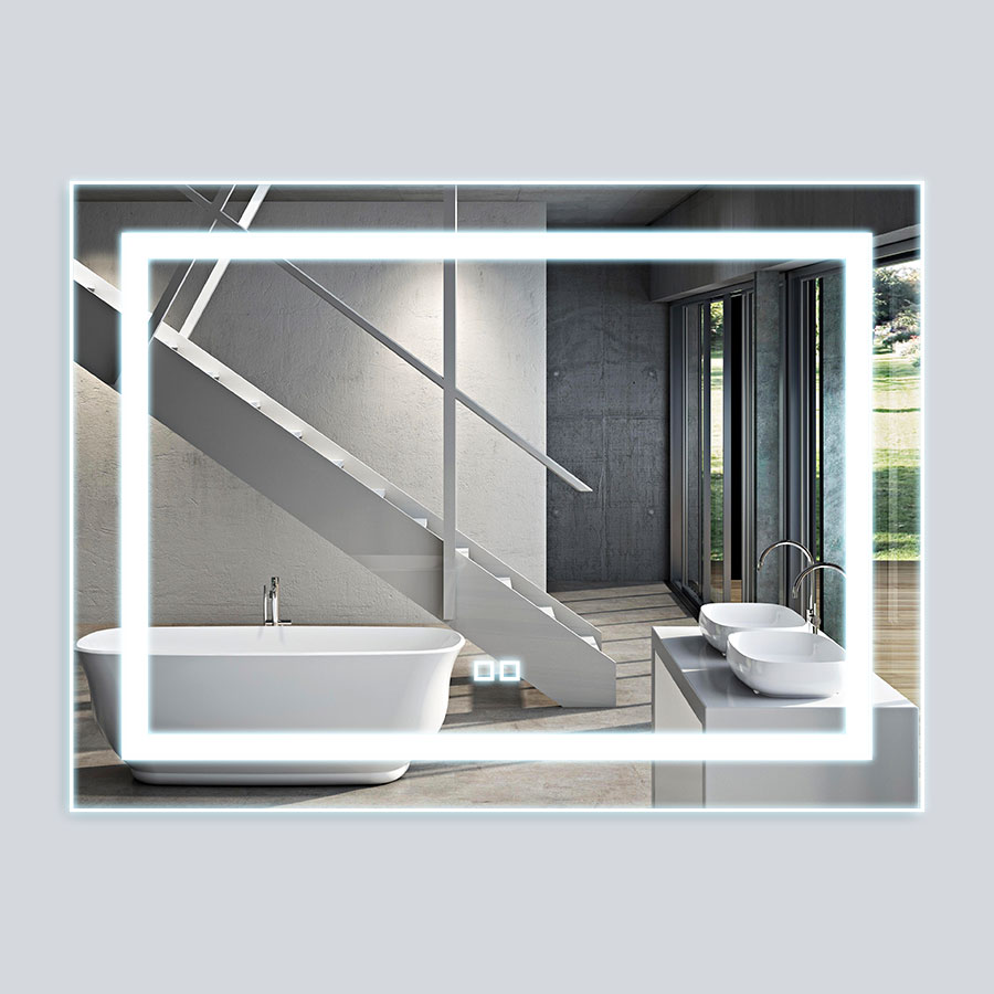 VLM-2C120 Зеркало LED 1200×800 c сенсорным выключателем и диммером Vincea Santreyd 