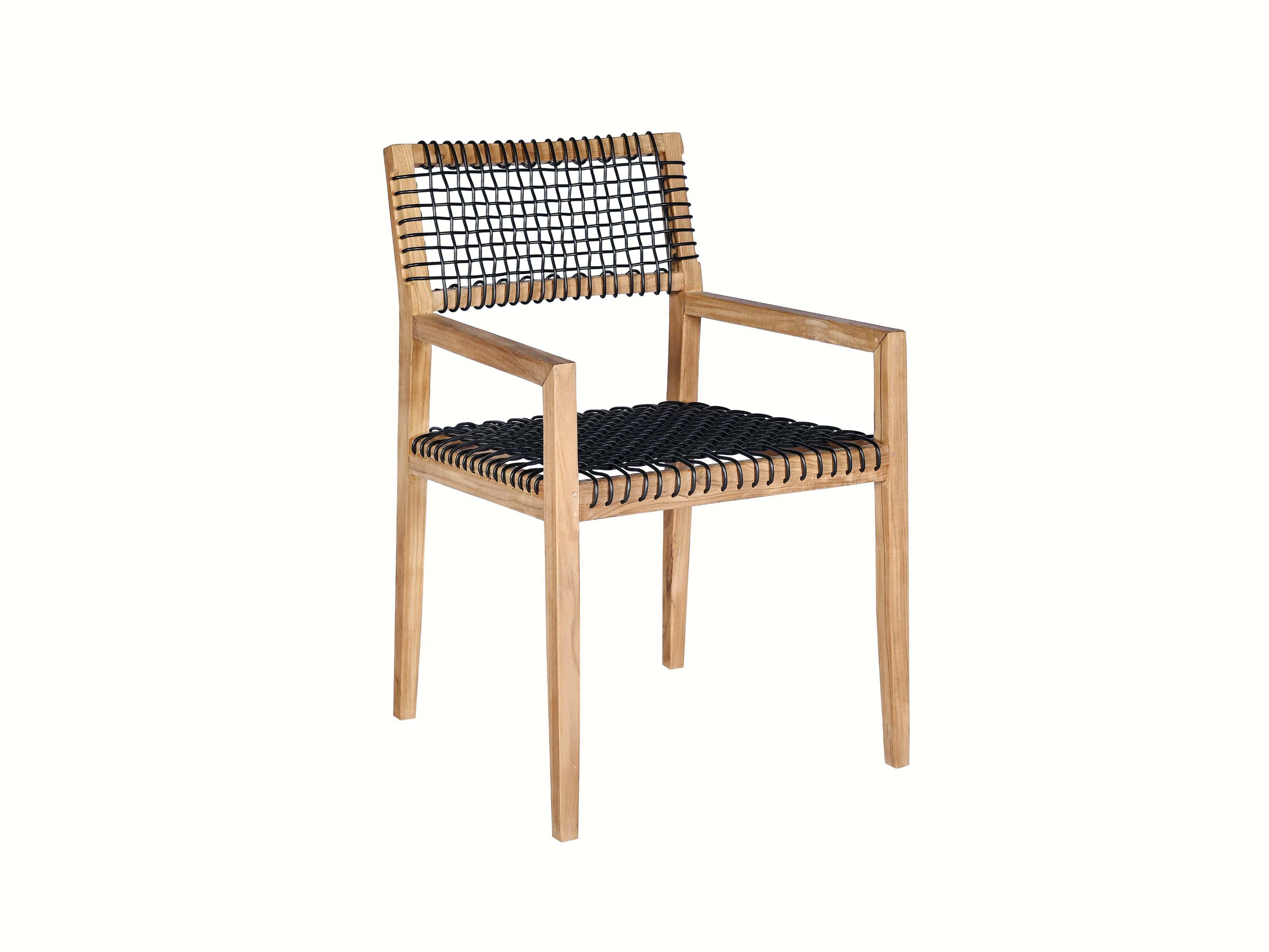 Садовый стул из тика и веревки с подлокотниками cbdesign Vienna Dining ARCH-00112530 - Вид №16