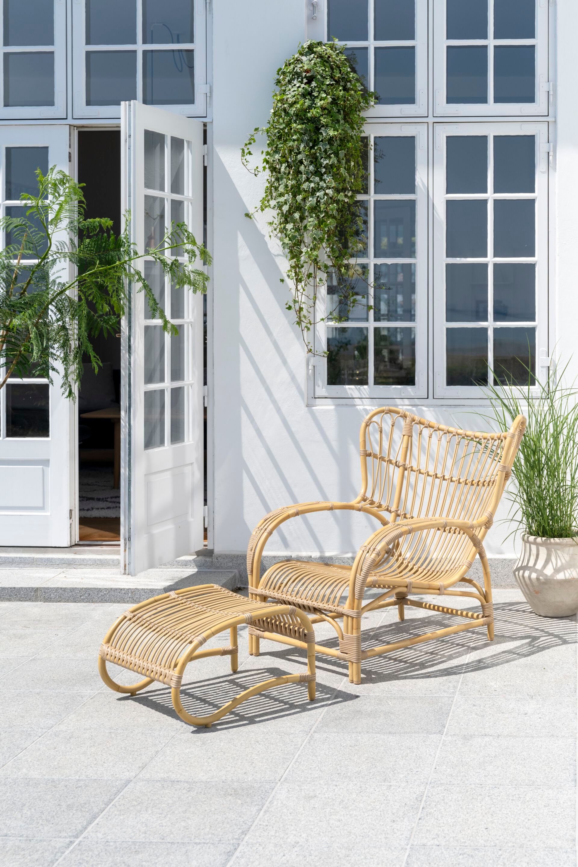 Садовая подставка для ног из Алу-ротанга и ArtFibre Sika Design Exterior ARCH-00137669 - Вид №2