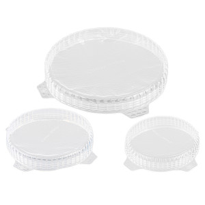 25.014.86.0096 Набор из 3 крышек coverflex ?11, 16, 21 см силикон, белый Silikomart