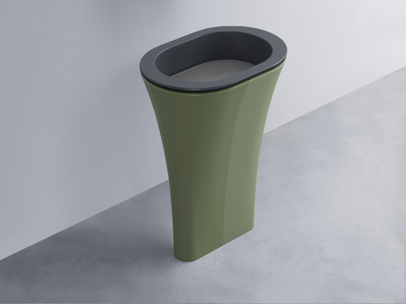 AMLA65-BA+AMPILO-CM+AMCOLO-AG Раковина Amedeo Ovale отдельностоящая cielo Enjoy + Amedeo Ceramica Cielo