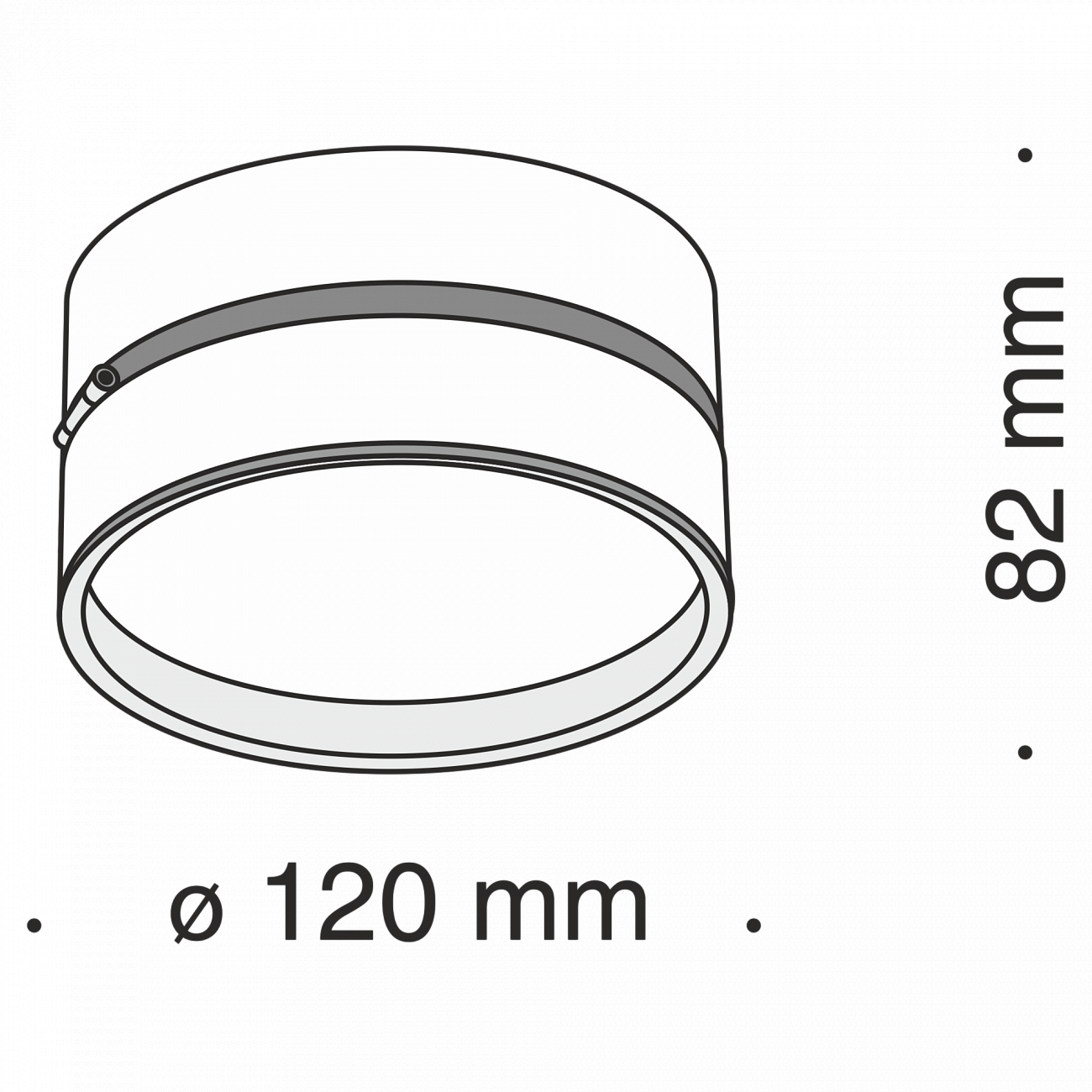 Спот потолочный светодиодный поворотный 12 см белый Onda C024CL-L18W4K TECHNICAL CEILING & WALL, ЭЛИТНЫЕ 00-3957006 Белый  - Вид №2