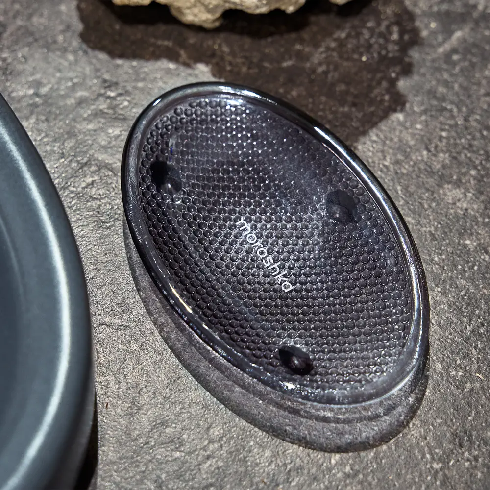 Стеклянная мыльница MOROSHKA Barentsevo More для ванной с рельефным дном 89355570 STLM-0999359 - Вид №3