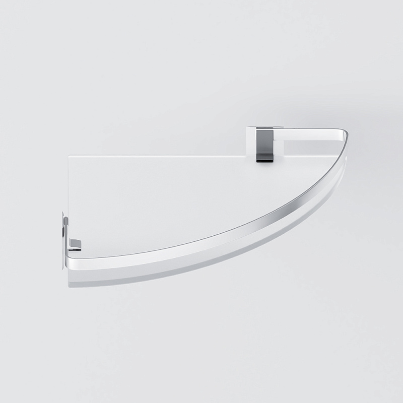 A7456100 Полка угловая стеклянная алюминий AM.PM Sense L  - Вид №4