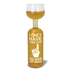 Бокал бутылка 750 мл only time for one glass BIGMOUTH ДИЗАЙНЕРСКИЕ 00-3862992 Прозрачный