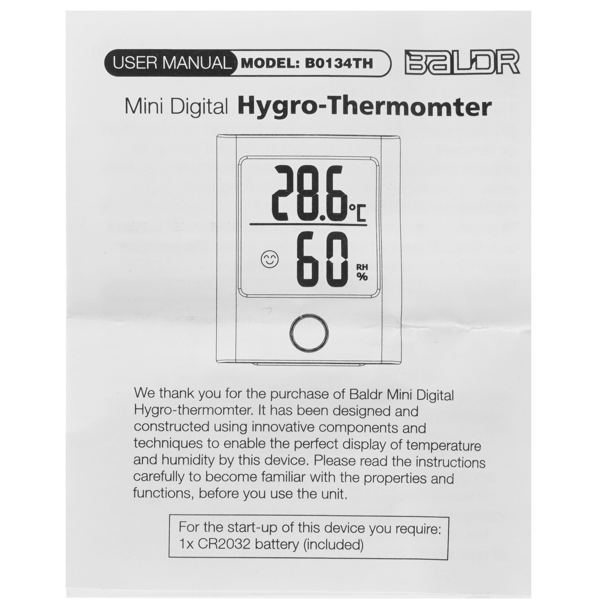 5080209 Термогигрометр BALDR B0134TH STDN-0003237 - Вид №5