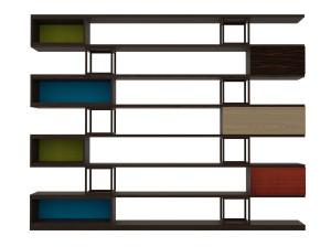 Деревянный книжный шкаф