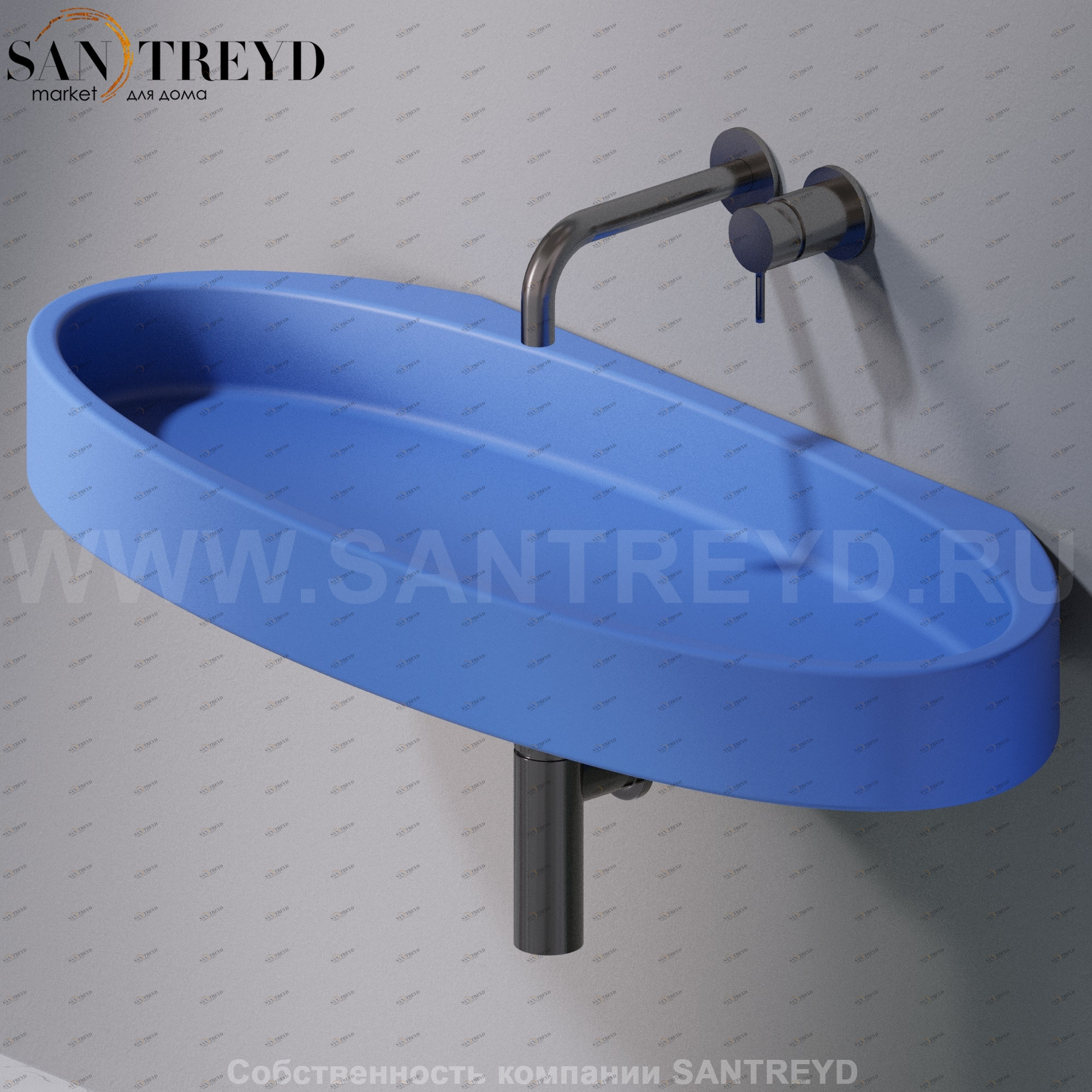 L016T1RPV4.140 Подвесная раковина настенная овальная A. e T. Italia P35 AeT ITALIA