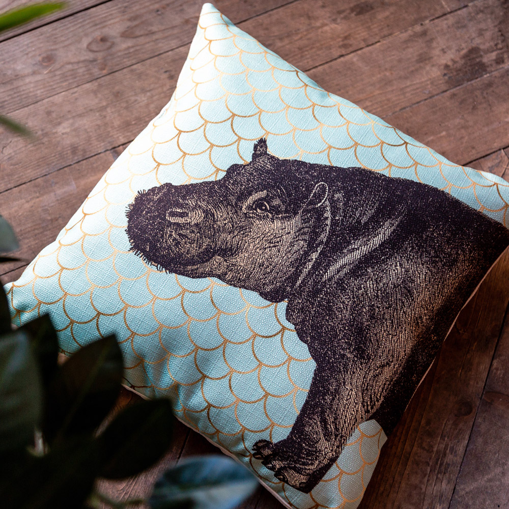 5115106 Интерьерная подушка «Самый обыкновенный бегемот» Object Desire  - Вид №3