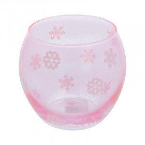 34000922978 Подсвечник новогодний цветной "Снежинки-микс" №2 H. 7.7 см Эвис