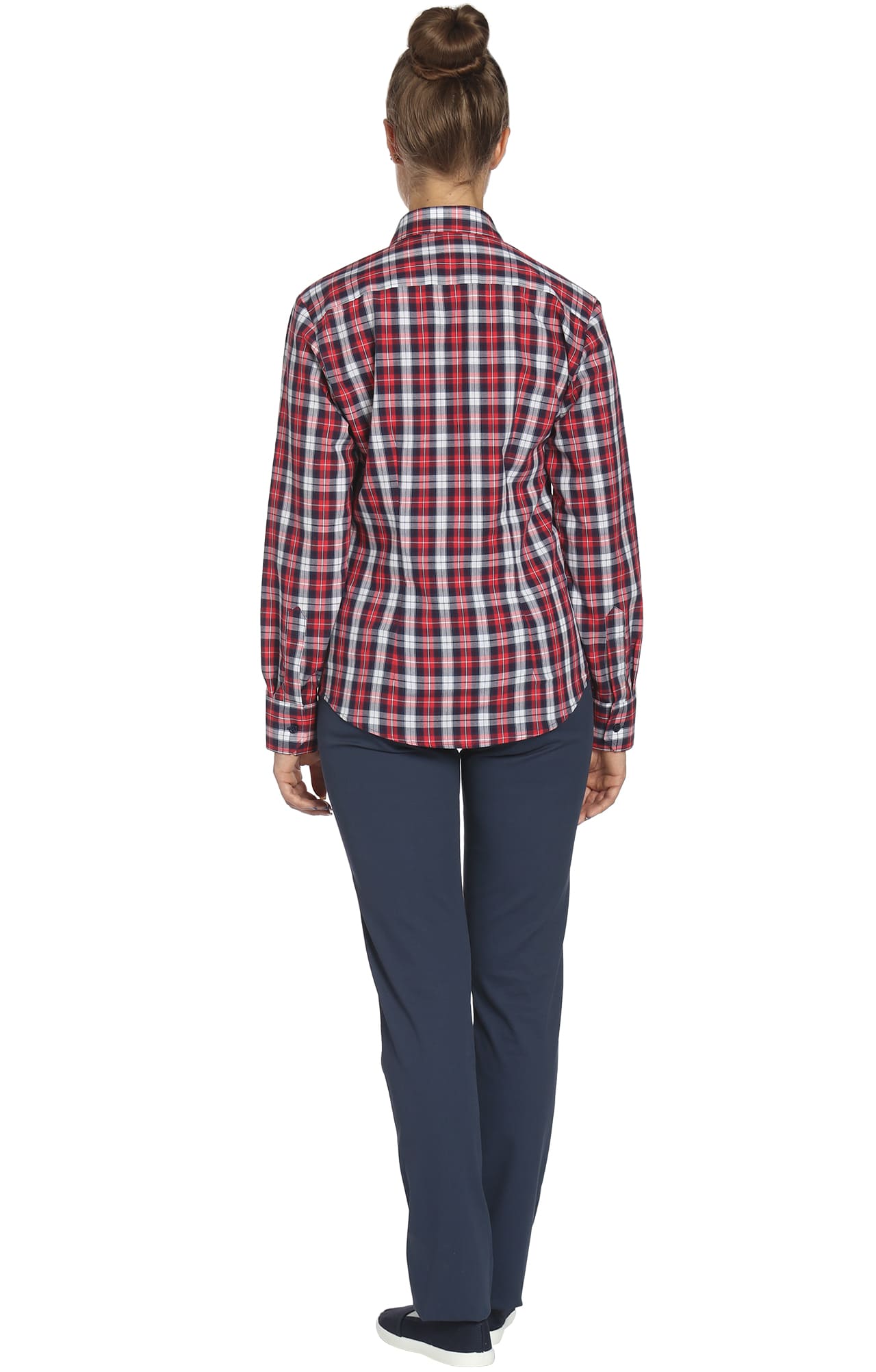 67822 Рубашка в клетку plaid rogue (шотландка красная) HIPSTER  Толстовки, рубашки, футболки, тенниски  размер 42 (84)  - Вид №3