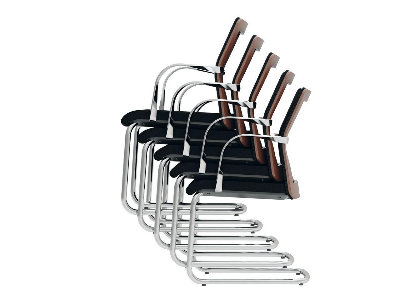 Мягкий консольный стул с подлокотниками Howe MN1 ARCH-00046008 - Вид №2