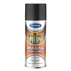Эмаль аэрозольная термостойкая Vixen 500 мл цвет чёрный 82095465 STLM-2206117