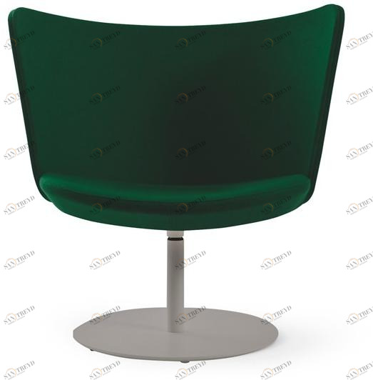Cappellini Вращающееся кресло из ткани или кожи  Emb5r 