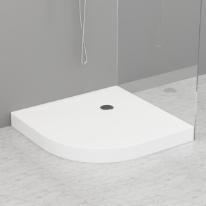 704815 Душевой поддон угловой из акрила h9 белый в комплекте с сифоном, цвет Белая глазурь Kerasan DOCCIA Италия