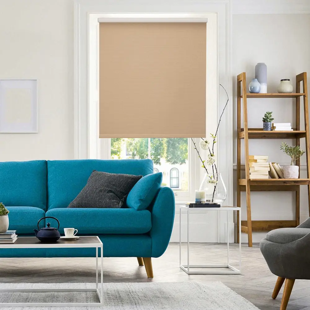 Штора рулонная блэкаут Dublin 180x175 см коричневая PRAKTO STLM-2198363 - Вид №5