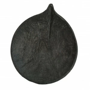 Тарелка "Блюдце осина" Чёрный FUGA ECO WOOD 123573 Чёрный