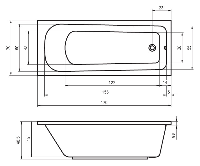 BC0100500000000_pro6 Ванна Riho Orion Santreyd - Вид №4