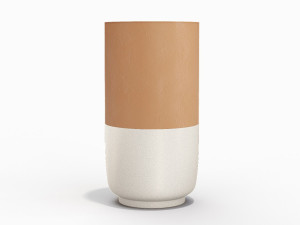 Высокий терракотовый садовый горшок