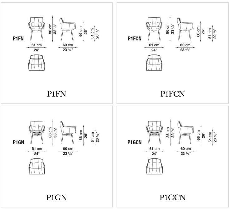 B&B Italia Кожаное кресло с подлокотниками Husk sun-id-1490117 - Вид №2