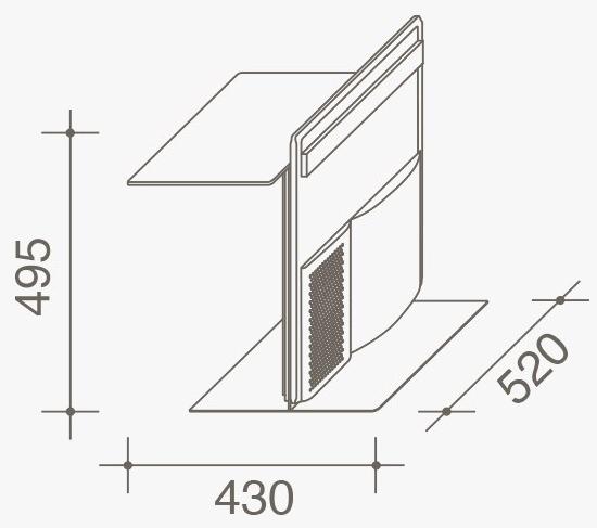 Lema Сервисный столик из окрашенного металла с журнальной стойкой sun-id-1516325 - Вид №3