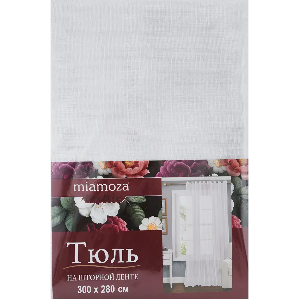 Тюль на ленте Пиза 300x280 см цвет белый 84508299 STLM-2115279 MIAMOZA  - Вид №6