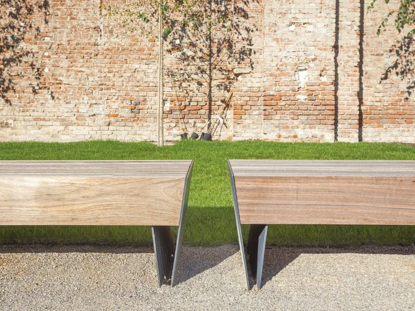 mmcité1 Скамейка из стали и дерева Blocq sun-id-1489594 - Вид №1