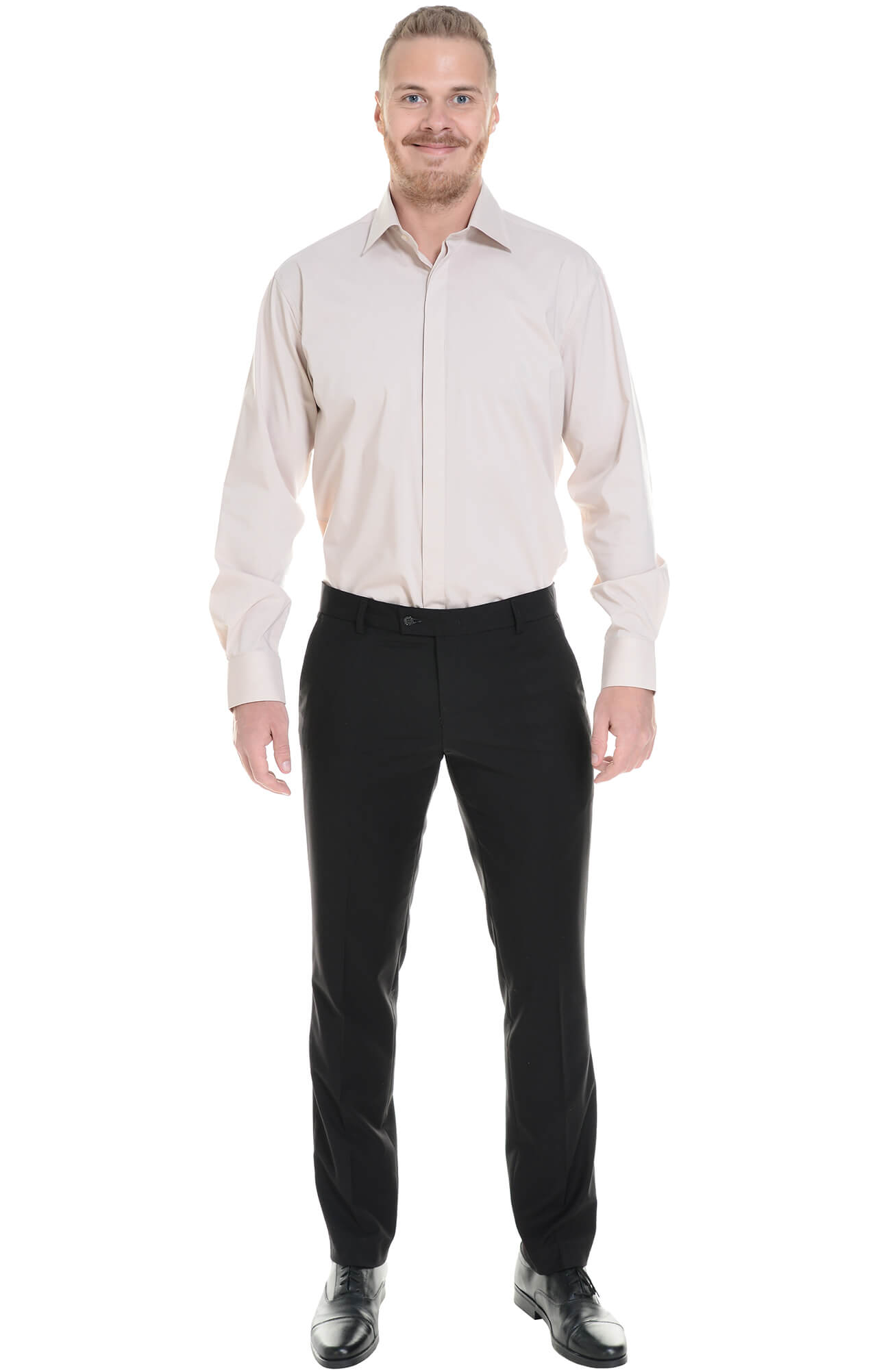 62439 Рубашка мужская  beige El-Risto  Корпоративная одежда  размер 40/176-182  - Вид №2