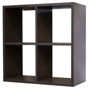 Стеллаж 4 секции 70x70x31,5 см, ЛДСП, цвет венге 18079677 STLM-2082496