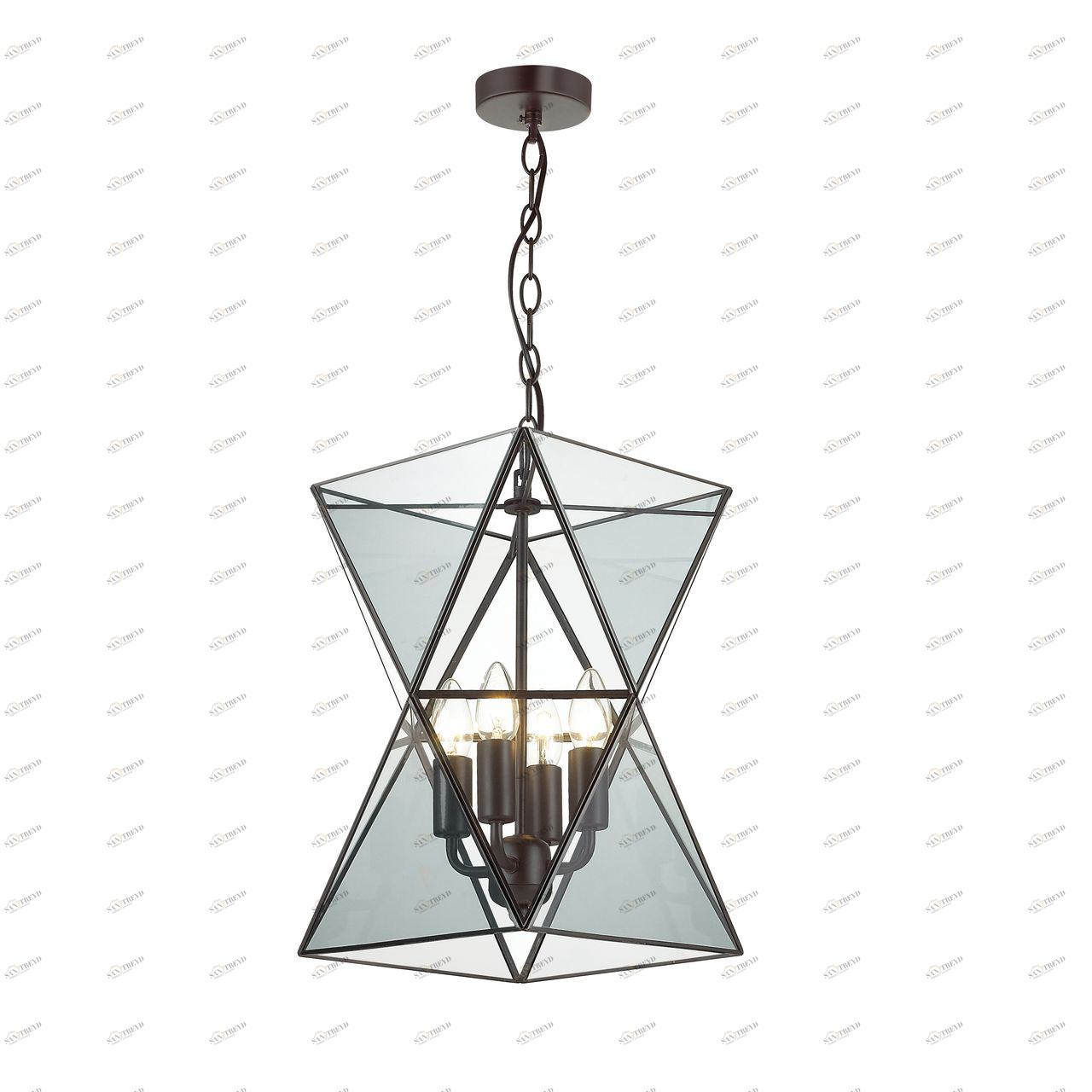 Подвесная люстра Favourite Polihedron 1919-4P FAVOURITE ДИЗАЙНЕРСКИЕ, POLIHEDRON GREY 057199 Серый 