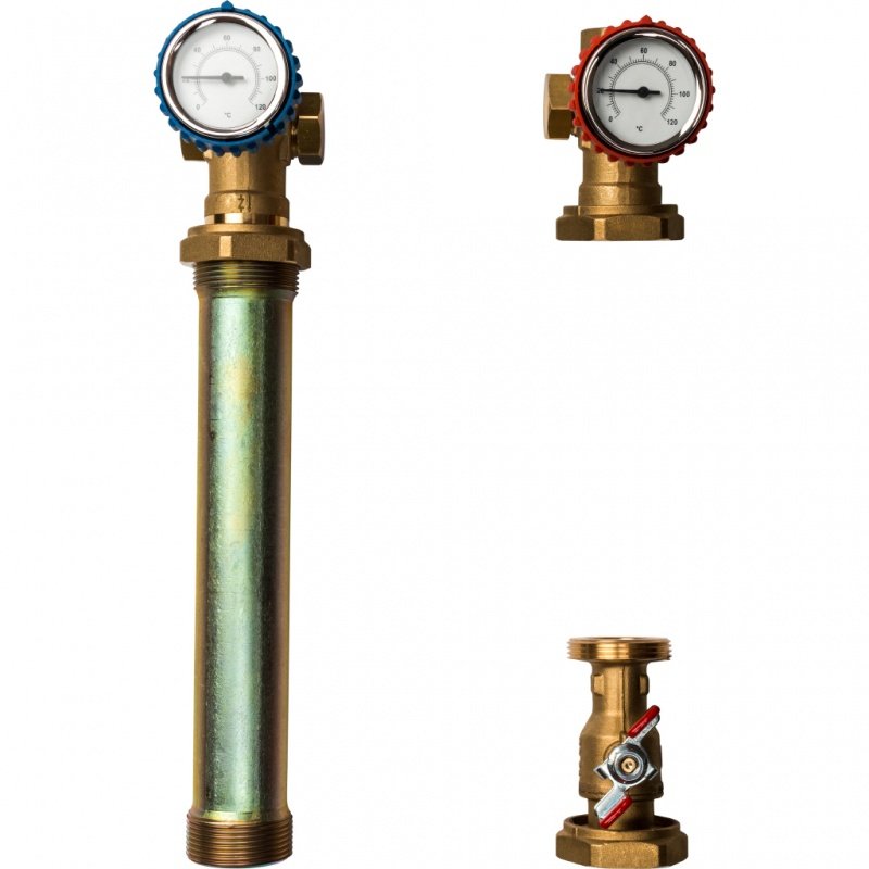 Насосная группа STOUT с прямым контуром 1"1/4 без насоса в теплоизоляции SDG0001003201 - Вид №1