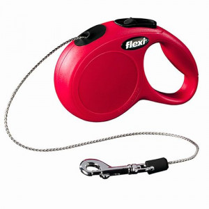 ПР0030977 Рулетка для собак Classic Basic S (до 12 килограммов) трос 5м красная Flexi